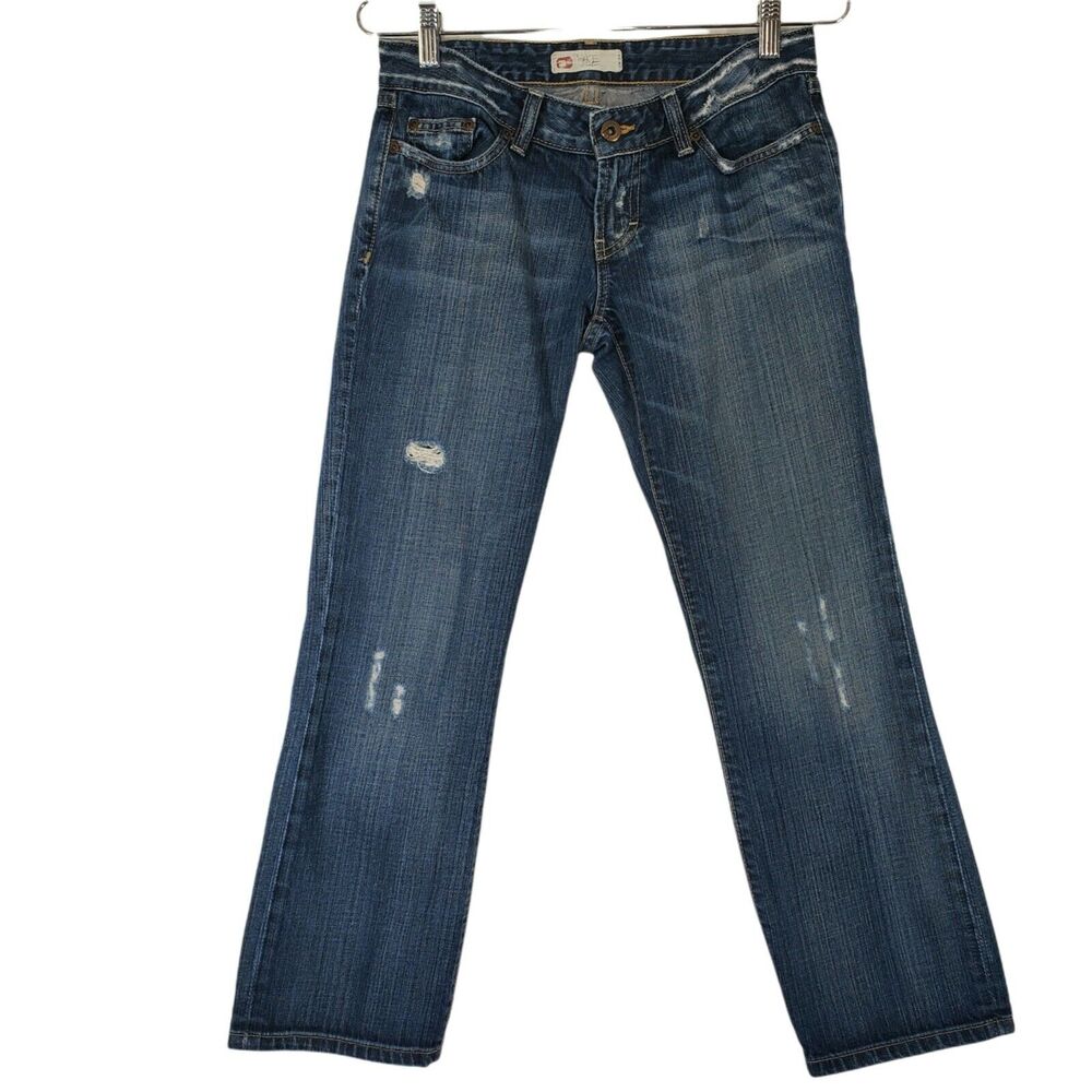 Buckle BKE Womens Jeans 27 Star Distressed Low Rise Medium Wash